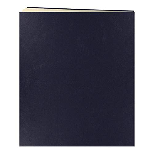 Jumbo 11.75X14 Beige Page Scrapbook 100 Pages Navy Blue 50 Sheets