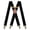 Bronze, variant on Vintage Suspenders for Men Heavy Duty 4 Snap Hooks for Belt Loops Adjustable X Back (1 Pack)