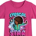thumbnail image 3 of Karma's World - Lyrical Star Graffiti Style - Toddler & Youth Girls Short Sleeve Graphic T-Shirt, 3 of 5