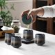 thumbnail image 4 of Ulable Tazas de caf&eacute; de cer&aacute;mica, 220ml Juego de Tazas para, Kiln - Changed Glazed para Caf&eacute; Bonitas, Elegante Set de Regalo para Amantes del Caf&eacute;, Azul Gri, 4 of 9