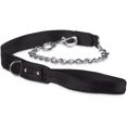 thumbnail image 1 of Petco Brand - Good2Go Black Soft Grip Chain Leash for Big Dogs, 1 of 1