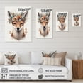 thumbnail image 4 of Designart Cute Baby Fox With Floral Crown IV Canvas Wall Art, 4 of 5