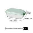 thumbnail image 4 of Clearance! Aoorsake Large Glass Food Storage Containers With Lids Airtight Set Family Size Extra Large Bakeware Marinating Lock Baking Dish Container Glass Bowls Rectangle Ziploc Bags Yellow, 4 of 8
