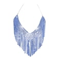thumbnail image 3 of Fshinging Tank Tops for Women Solid V Neck Spaghetti Strap Camisole Summer Sleeveless 2026 Slim Fitted Basic Layering Shirts Blue One Size, 3 of 3