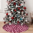 thumbnail image 5 of Sikiie Rose Leopard Print 30-48 inches {designName} Print Christmas Tree Skirt Snowman Xmas Tree Skirt with Edge Christmas Decorations for Holiday Party48", 5 of 7