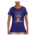 thumbnail image 2 of We Couldnâ€™t Have Picked a Better Teacher Apple Basket Pop Culture Womens Graphic T-Shirt, Purple, Small, 2 of 3