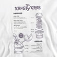 thumbnail image 2 of SpongeBob SquarePants Krusty Krab Menu Unisex Adult Crewneck Sweatshirt, White, Large, 2 of 4