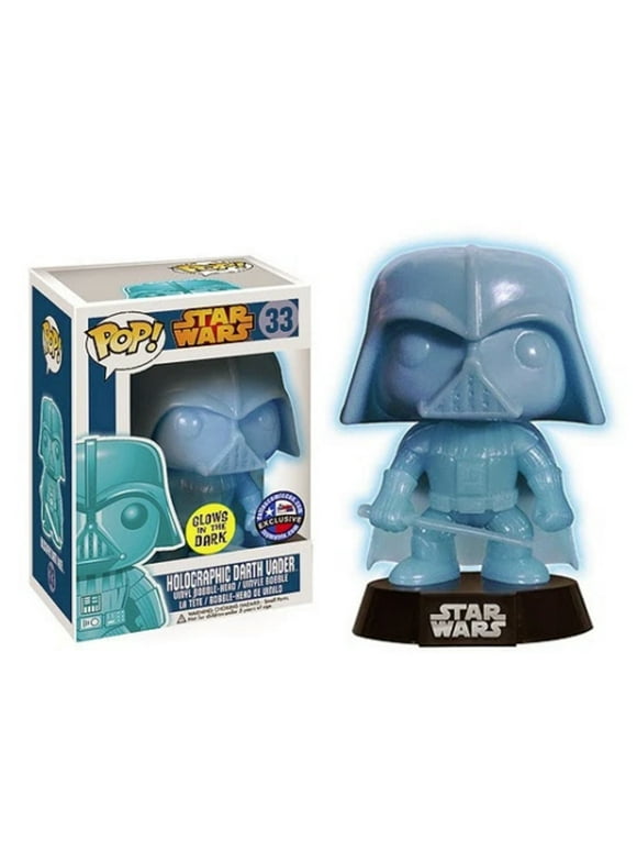 Funkoe- Holographic Darth Vader glow in the dark Exclusive #33 Pop! Vinyl Figure Model Toys Collections - w/ Protector Box