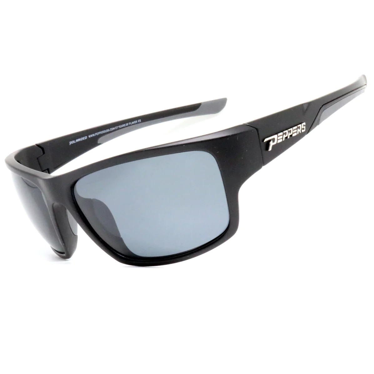 Peppers Phoenix Black With Smoke Fadepolarized Lens Sunglasses
