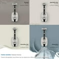 thumbnail image 6 of Amerock Vicinity Traditional Double Prong Polished Chrome Wall Hook, 6 of 9