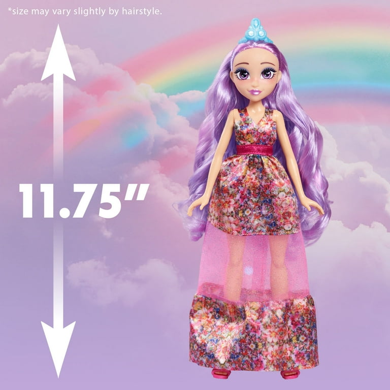 Hairmazing Fantasy Fashion Doll Princess Purple, 11.75 Inch Fashion Doll  with Accessories, Kids Toys for Ages 3 up, Walmart Exclusive 