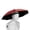 Red, variant on Hands Free Umbrella Hat 27.2in Vinyl Black Coating UV Protection Umbrella Cap Foldable Windproof Frame Headwear for Fishing Gardening Beach