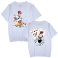 thumbnail image 3 of HUNTER × HUNTER Short Sleeve Hisoka T-Shirt Round Neck Summer Black & White Top, 3 of 5