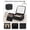 01-Black, variant on Makeup Bag with LED Mirror, Travel Makeup Case for Women and Makeup Artists Cosmetic Organizer Large Make Up Bags with Light Up Mirror, 3 Color Lights, Adjustable Dividers and Brush Holder