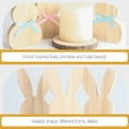 thumbnail image 4 of 3 Pcs Rabbit Wooden Sign Decoration DIY Bunny Cutouts Easter Decorations Emblems Paper Kids Safety Party Favor Office, 4 of 6