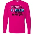 thumbnail image 3 of Inktastic Pink or Blue Auntie Loves You Long Sleeve T-Shirt, 3 of 5