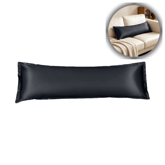 Luxury Satin Body Pillowcase with Waterproof Layer, Soft and Breathable for Comfortable Sleep, Perfect for Bedroom and Rest Use