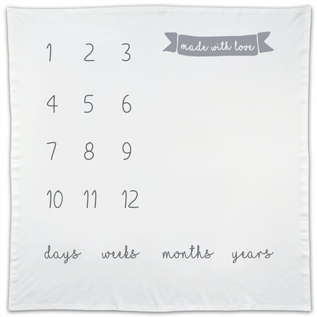 UPC: 0646847396397 | Blanket Milestone Little Photo Blanket White