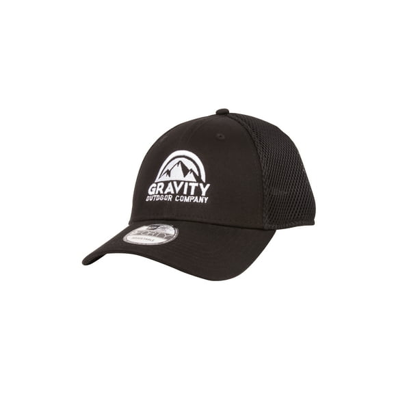 Gravity Outdoor Co. Stretch Mesh Baseball Cap - Black - SM