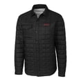 thumbnail image 2 of Men's Cutter & Buck Black Texas Tech Red Raiders Rainier PrimaLoft Eco Insulated Quilted Button-Up Shacket, 2 of 3
