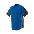 thumbnail image 1 of 1530 AG PLY/WCKNG 2-BTTN BB JERSEY ROYAL/ BLK/ WHT S Nave de descenso de Augusta 1530, 1 of 1