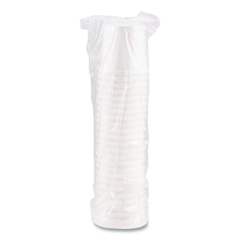 Flexstyle Double Poly Paper Containers, 8 oz, White, Paper, 25/Pack, 20 Packs/Carton Flexstyle Double Poly Paper Containers, 8 oz, White, Paper, 25/Pack, 20 Packs/Carton