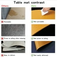 thumbnail image 4 of NOSTHEART Placemats Set of 6 and Coasters, Faux Leather Placemats Heat Stain Scratch Resistant Non-Slip Waterproof Oil-Proof Washable Wipeable Outdoor Indoor for Dining Patio Table Kitchen Decor, 4 of 8