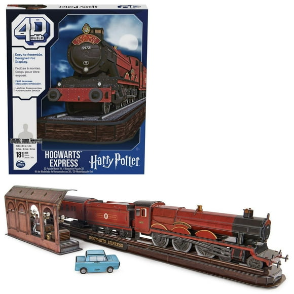 Harry Potter Hogwarts Express 3D Puzzle Model Kit 181 Pcs 2.5 Ft Wide | Harry Potter Gifts Desk Decor | 3D Puzzles for Adults & Teens 12+