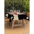 thumbnail image 2 of Japanese Style Outdoor Tablecloth - 60x120 Inch Rectangle Dining Table Cover, Modern Cranes Cherry Flower Wave Red Brown Waterproof Outdoor Table Cloth with Umbrella Hole & Zipper for Picnic/Patio, 2 of 7
