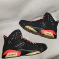 thumbnail image 2 of Ni - ke Ni - ke Air Jordan 6 Retro Black Infrared 2019 Size 8.5, OG VI Bred Colorway, 2 of 5