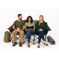 thumbnail image 6 of GoTEAM Portable Folding Bench Couch – 3 Seat Collapsible Outdoor Chair with Cup Holders & Carry Bag (Blue/Gray), 6 of 7