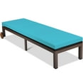 thumbnail image 4 of Gymax Patio Adjustable Rattan Recliner Chaise Lounge Chair w/ Cushion Wheels, 4 of 10