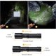 thumbnail image 3 of Linterna LED recargable ultra potente Linterna de 3000 lúmenes con batería de 3400 mAh (incluida) Luz táctica impermeable con zoom para acampar Correr Senderismo Emergencia JFHHH pequeña, 3 of 5