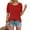 Red women's puff sleeve t-shirt a1, variant on MORESEC Women's Puff Sleeve T-Shirt Round Neck Short Sleeve Casual Blouse Cute Basic Top Solid Tee Shirt Vacation Fashion Clothes, Red 2XL