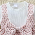 thumbnail image 5 of Girls Dresses Size 5 Long Sleeve Ruffle Layered Cute Bow Princess Dress with Headband Birthday Party Dresses Pink,6-9M, 5 of 5