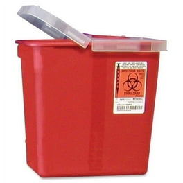Covidien Sharps Hinged Lid Container - 2 gal Capacity - 10 Covidien Sharps Hinged Lid Container - 2 gal Capacity - 10