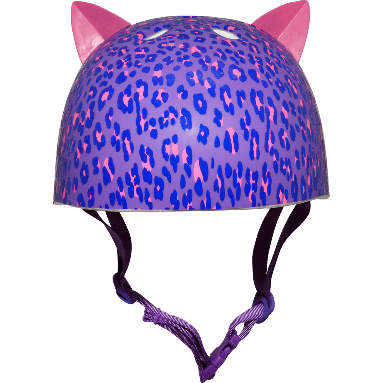 Krash Leopard Kitty 3D Multisport Helmet Purple Youth 8 54