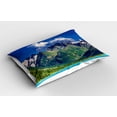 thumbnail image 2 of Ambesonne Highland Pillow Sham 2 Pack, Lake in Altai Mountain, 26"x20", Green Blue Aqua, 2 of 3