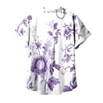 thumbnail image 4 of Otaozi Womens Spring Tops 2025 Trendy Cotton Womens Plus Business Casual Tops Short Sleeve Button Down Blouses For Women Dressy Casual Beach Vacation Outfits Flash Deals, 4 of 5