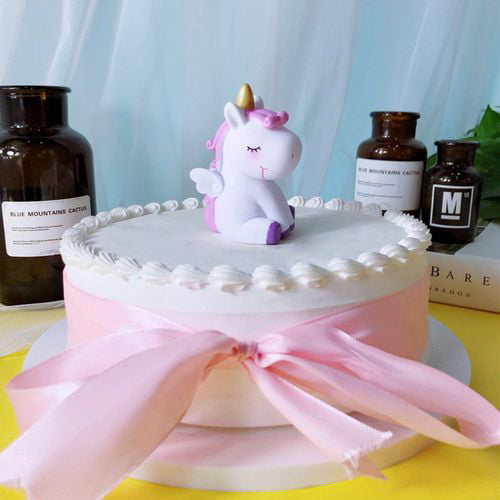 Birthday Cake Topper Gold/Silver Unicorn Horn& Ear Set Party Supplies Decor Hott