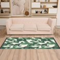 thumbnail image 2 of Yayeee Runner Rug for Bedroom 2'x6' Machine Washable Hallway Non Slip Mat, Light Green Camouflage Design, 2 of 8