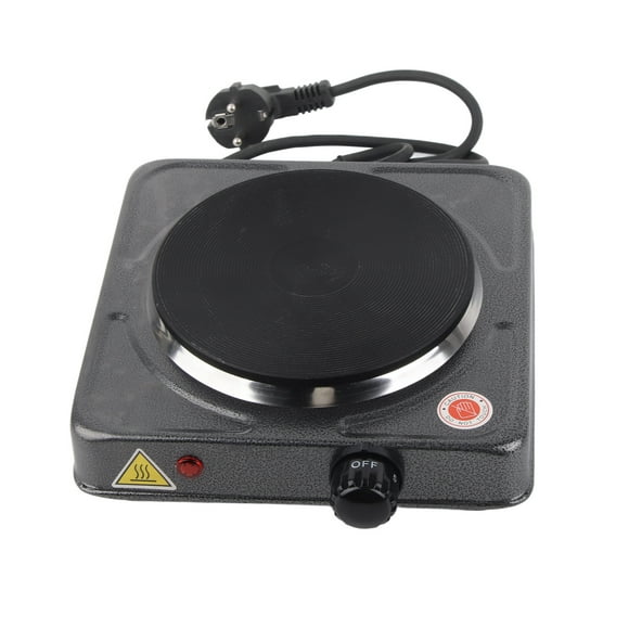 1000W Electric Countertop Single Burner Portable Single Tube Electric Heating Furnace for Lipstick Heating Laboratory Experiment EU Plug 220V‑230V 50Hz Black