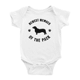 thumbnail image 1 of Newest Member of The Pack Corgidor Dog Cute Baby Bodysuit Boy Girl, 1 of 5