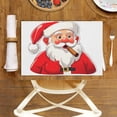 thumbnail image 4 of Christmas Decor Placemats Deco for Coffee Table 6PCS 17.7x13inch, Christmas-featured Fade-Resistant Indoor Door Mat Cute Durable Christmas Front Porch Decor, 4 of 5
