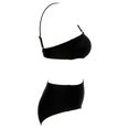 thumbnail image 3 of Traje de Baño Ocean Pacific para Mujer Completo Asimetrico en Tirantes, Cuello Redondo Negro Talla CH, 3 of 4