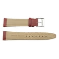 thumbnail image 2 of 18mm Red Genuine Leather Smooth Replacement Watch Band, 2 of 2