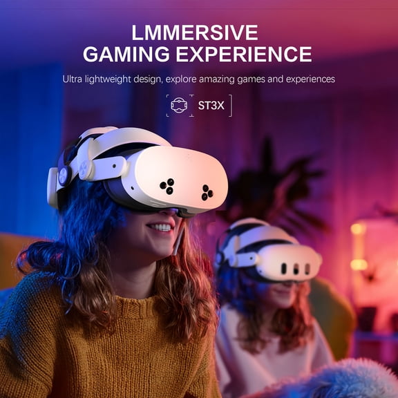 for Meta Quest 3S/3 Head Strap with 10000mAh Battery, Adjustable One Click Scalability Elite Strap Enhanced Support&Comfort Extend Playtime, 22.5w Fast Charging LED Breathing Light VR Accessory