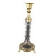 thumbnail image 4 of Candelabro Portavelas Candelabro de Metal y Cristal Diseño Retro Moderno Oro, 4 of 9