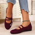 thumbnail image 5 of Womens Ballet Flats Comfortable Flower Embroidered Dress Shoes Round Toe Slip on Ballerina Walking Low Wedges, 5 of 7