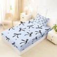 thumbnail image 4 of Erosebridal Dreamy Princess Bowknot Twin Sheet Sets,Black Bowtie Ribbon Bedding For Kids 3-Piece, 4 of 6